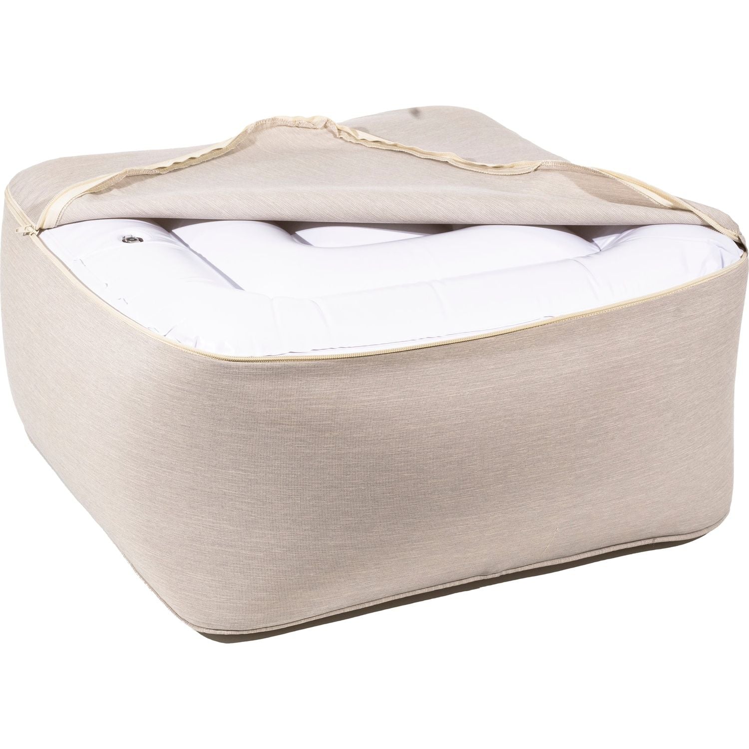 VESTIAMO CASA GIARDINO - Pouf Gonfiabile Ecru - h30x60x60 cm